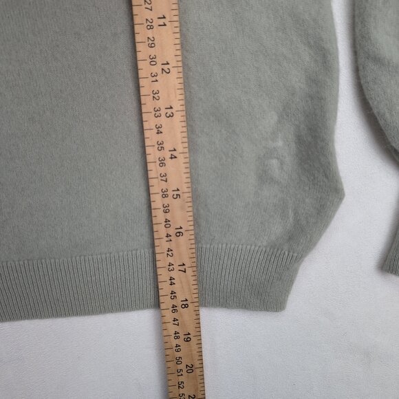 Ted Baker 100% Cashmere Light Gray Mock Turtleneck Sweater Sz 1 - Picture 9 of 10